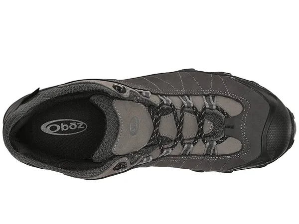 Oboz Bridger Low B-Dry Men's Dark Shadow, 9.5, Wide