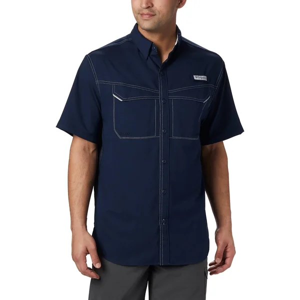 Columbia Men's Low Drag Offshore SS Shirt - Small - Collegiate Navy