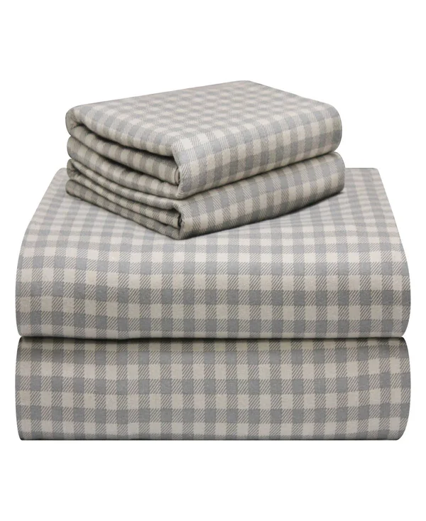 Pointehaven Velvet Feel Flannel Sheet Set - Manchester - Full