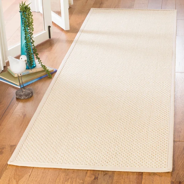 Safavieh Natural Fiber NF150A 2&6x22 x 8&0x22 Runner Ivory - Light Beige Area Rug