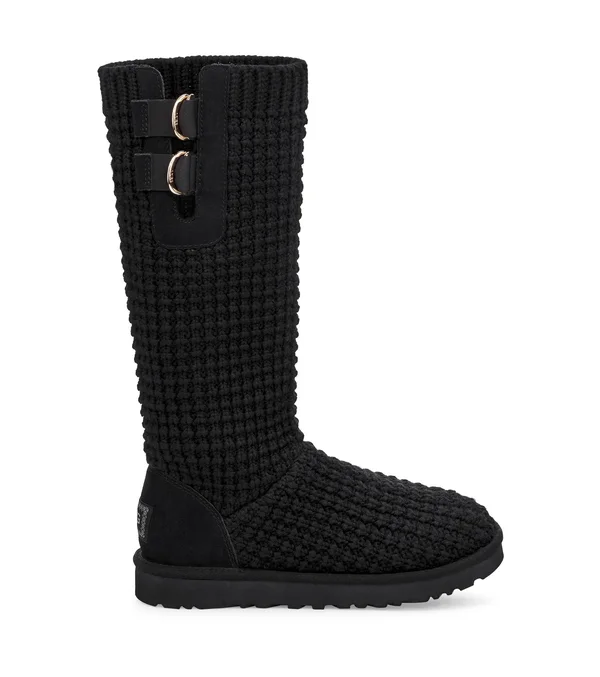 Ugg Women's Classic Solene Tall Knit 1112478 - 9, Black