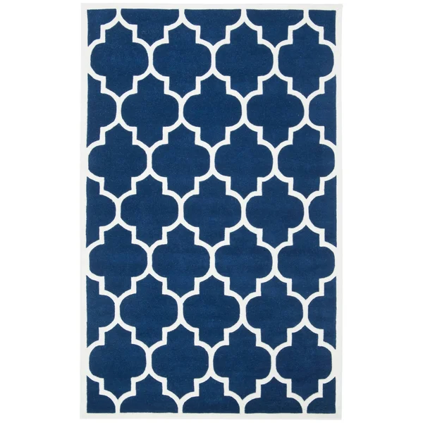 Safavieh Chatham Dark Grey & Ivory 4& x 4& Round Rug