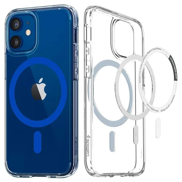 iPhone 12 Mini Case Ultra Hybrid Mag Safe Compatible Blue - in Stock, 2.68 x 5.33 x 0.41 inches