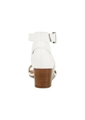 Aerosoles Willowbrook Wedge Sandals - White Leather