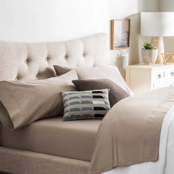 Brookside - Cotton Blend Sheet Set - Wrinkle Resistant - Rich Cotton Look and Feel - Easy Care Fabric - Deep Pocket Design - Spl