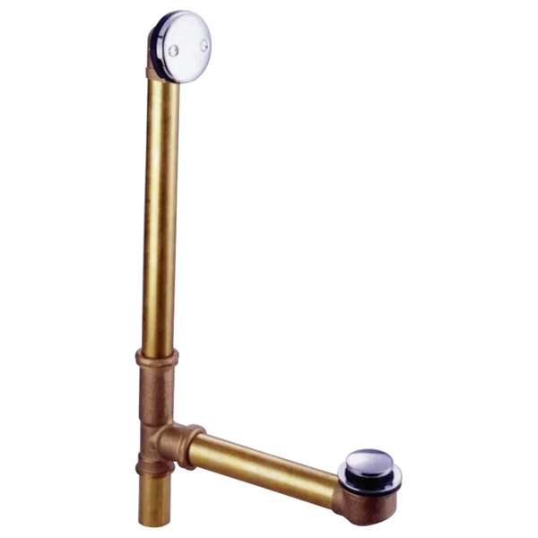 Kingston Brass DTT2181 18x22 Tub Waste & Overflow with Tip Toe Drain - Polished Chrome