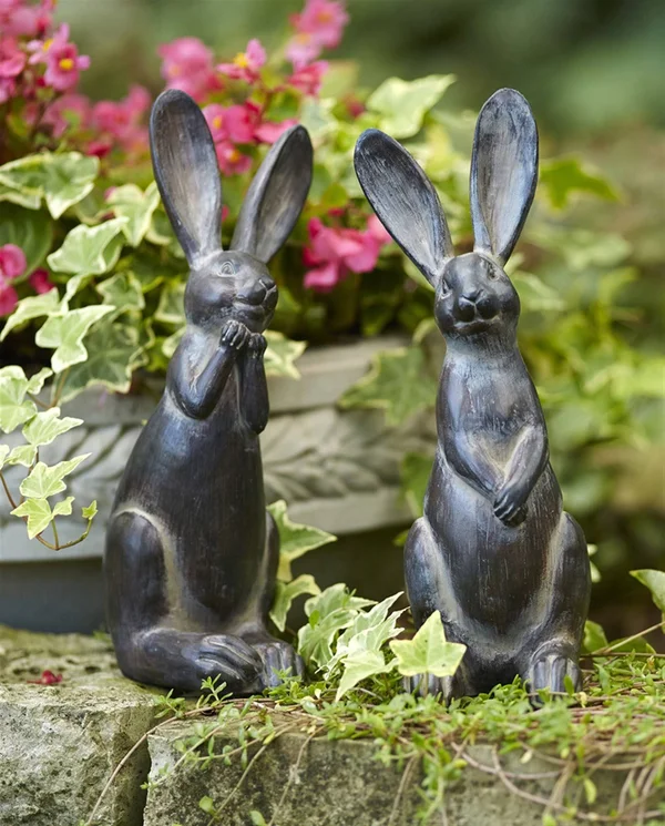 Rabbit (Set of 2) 11.5x22H Resin