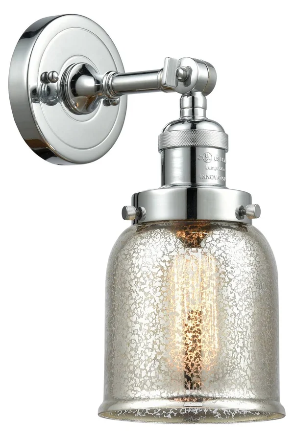 Innovations Lighting Small Bell 1 Light Sconce 203 PC G58 LED (Chrome)