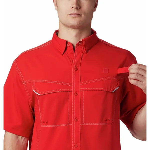 Columbia Low Drag Offshore SS Shirt M - Red Spark