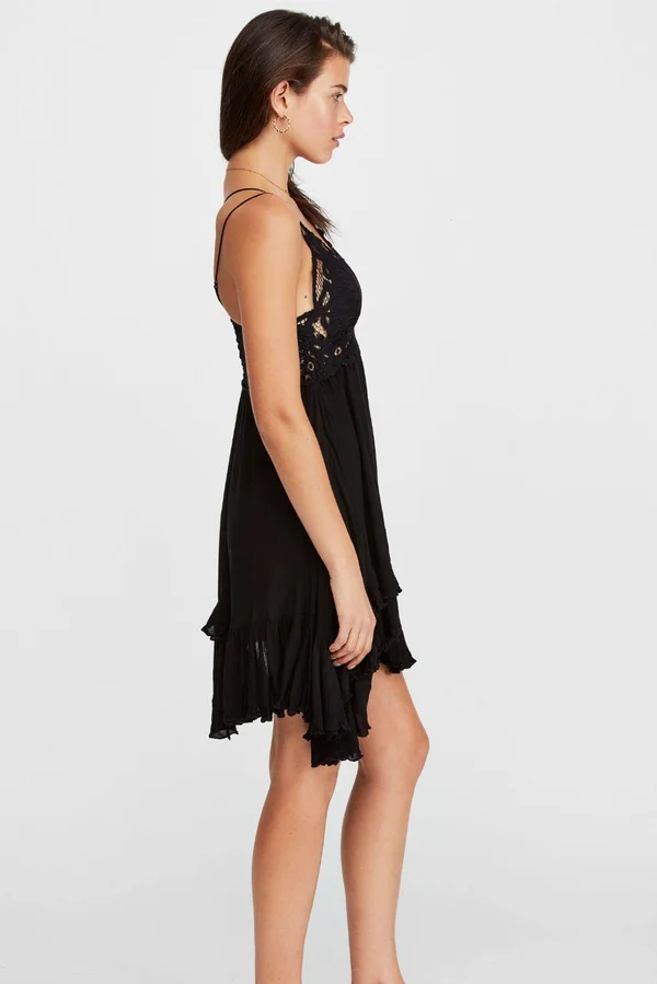 Free People Adella Slip Women's Dress Seawashed : XL