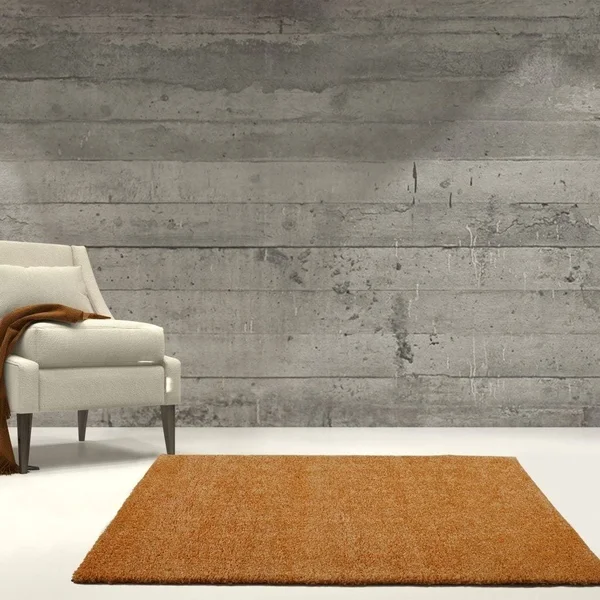 Ladole Rugs Shaggy Soft Plush Smooth Solid Plain Color Modern Durable Area Rug Carpet for Living Room Bedroom in Navy Blue - 7&10