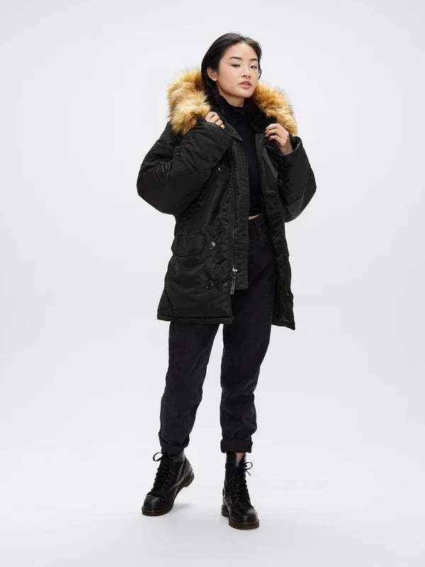 Alpha Industries Men's Black N-3B Parka