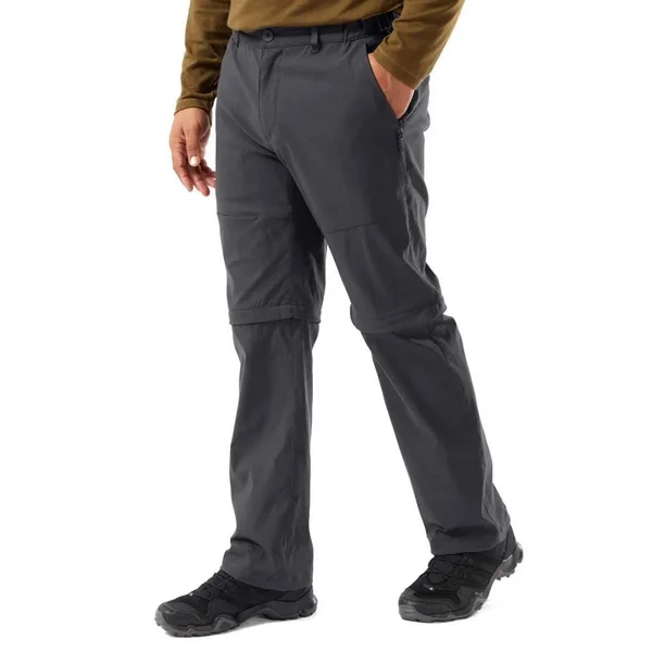 Craghoppers Mens Kiwi Pro II Convertible Trousers Dark Lead