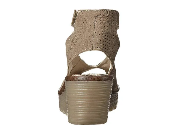 Fly London YALA Perf (Khaki Cupido/Mousse) Women's Shoes