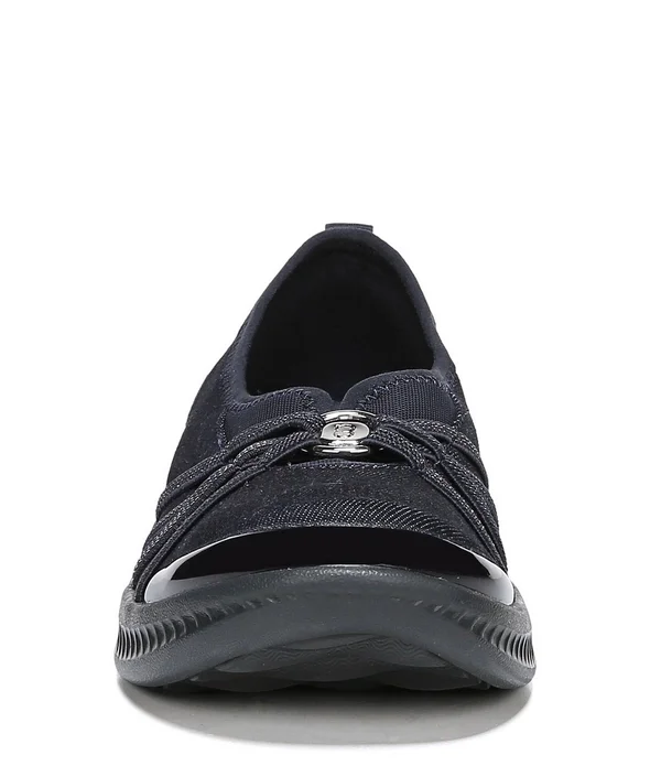 Bzees Women's Niche Slip On - Size: 8, Washed Denim Fabric