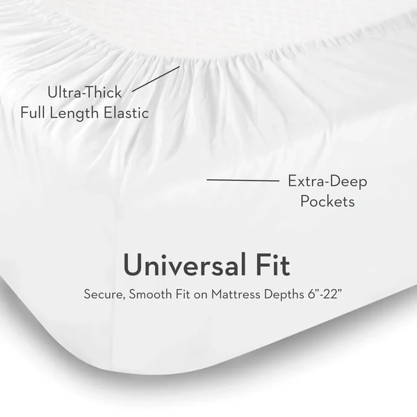 Malouf Supima Cotton Sheets Twin - White