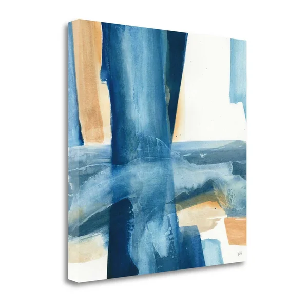 Tangletown Fine Art 'Indigo V' Print on Canvas, Blue