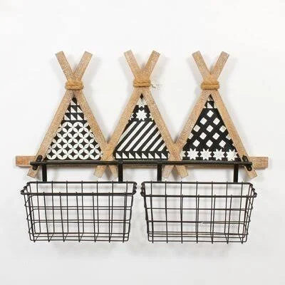 Wall Organizer with Wall Baskets RH Inspiration