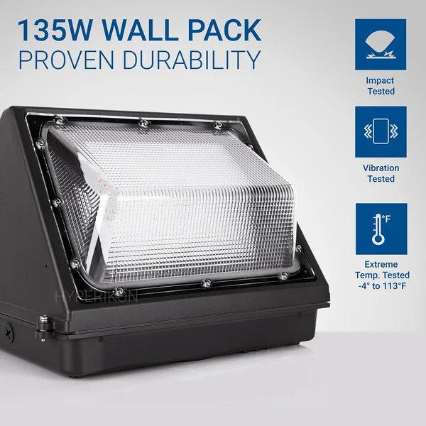 LED Wall Pack, Commercial Outdoor Lighting, UL, DLC (135.00)