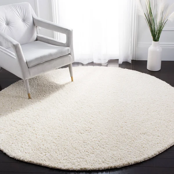 Safavieh Primo Shag PRM300G 6&7x22 x 6&7x22 Round Light Grey Area Rug