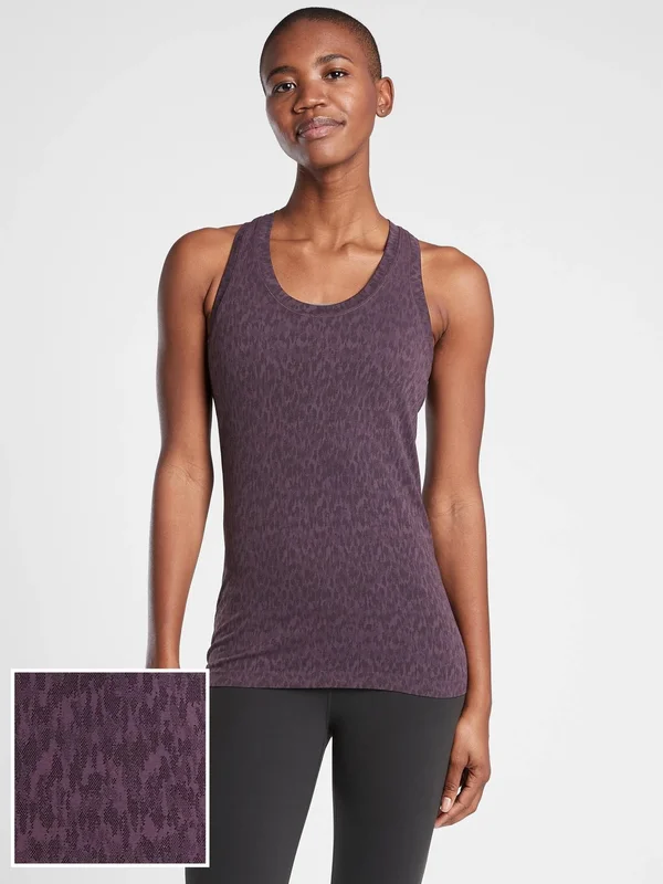Athleta Women's Momentum Printed Tank Agate Purple Size S