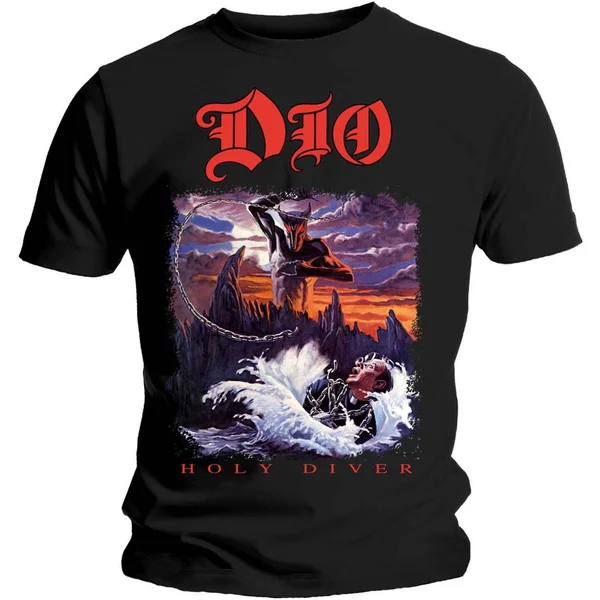 Dio Men's Holy Diver Slim Fit T-Shirt Black
