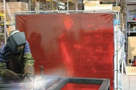 Accuform PWD138RD Welding Curtain - red, 8 ft. W