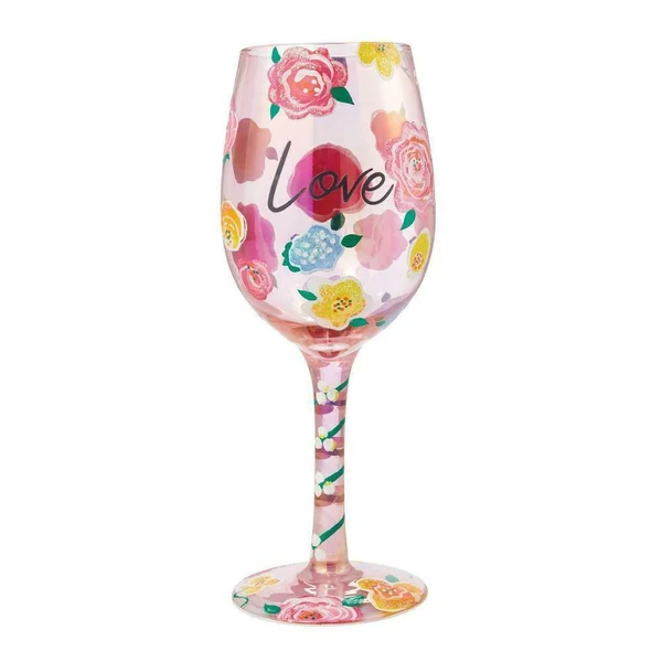 Designs by Lolita 2021 Wine Glass Set of 4 - Kindness - Love, Peace, Hope 15 oz