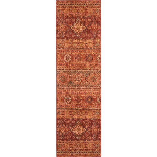 Nourison Vintage Tradition VGT03 Brick Area Rug, 7&10x22 x 9&10x22