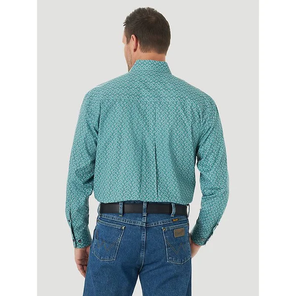 Men's Wrangler George Strait Paisley Button Up - 649045