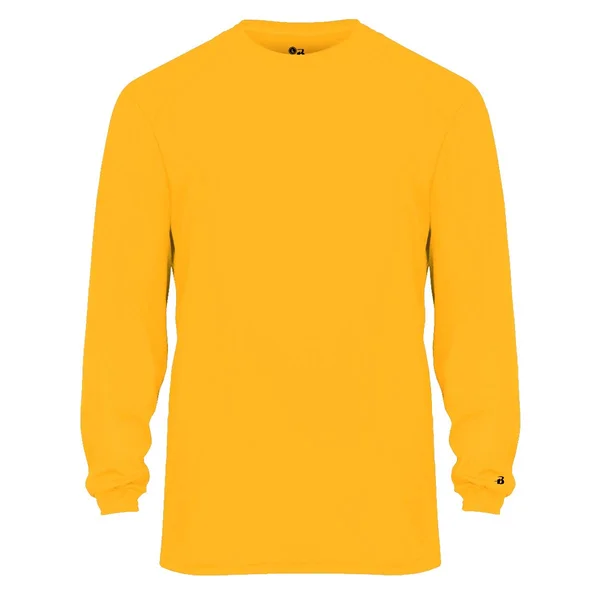Badger Men's B-Core Long Sleeve Shirt 4104-S-GLD