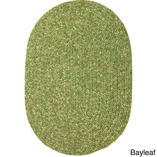 Rhody Rug Sandi Indoor/Outdoor Braided Rug - Bayleaf 3& x 5& Oval