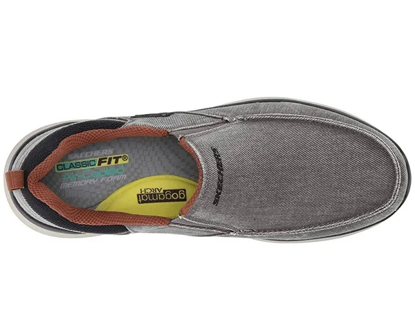 Skechers Men's Delson 2.0 Larwin Slip On - Gray