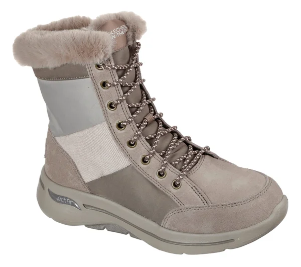Skechers GOwalk Arch Fit - Conquer Dark Taupe - Size 5.5