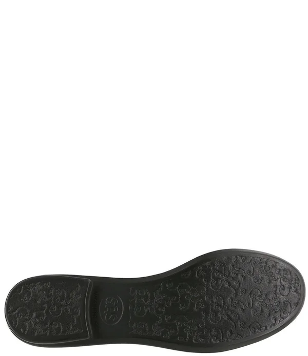 Women's SAS scenic Cap Toe Ballet Flat Black/Black Patent Leather 5 W