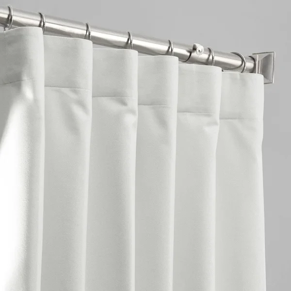 Toasted Tan Vintage Thermal Cross Linen Weave Blackout Curtain - Half Price Drapes
