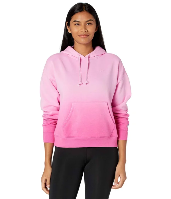 Champion Women's Cropped Ombre Hoodie - Adobe Wall Tan Ombre