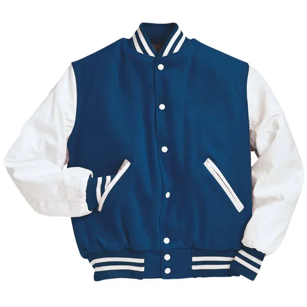 Holloway 224183 - Varsity Jacket - Dark Royal/White - 3XL