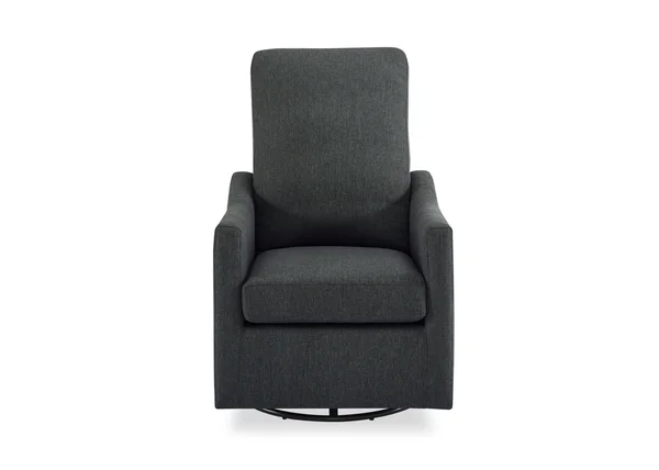 Delta Children Adley Nursery Glider Swivel Chair - Charcoal
