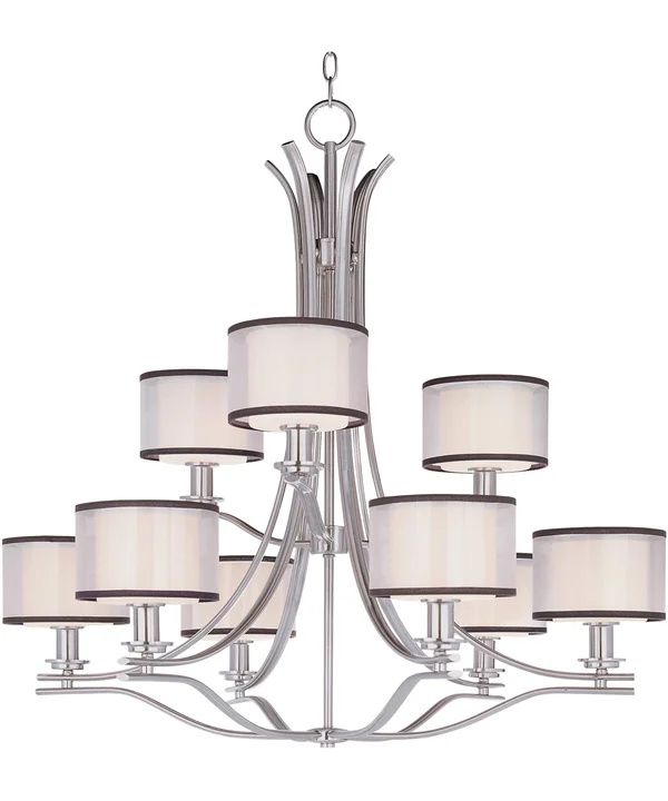 Maxim Lighting 23036SWSN Orion 9-Light Chandelier - Satin Nickel