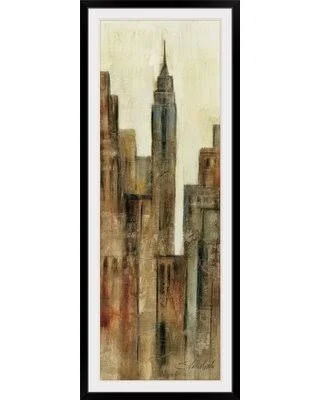 &New York Sunrise I& by Silvia Vassileva Painting Print Great Big Canvas Size: 56x22 H x 24x22 W x 1x22 D, Format: Black Framed