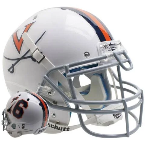 Schutt Authentic Virginia Cavaliers White16 XP Football Helmet - White