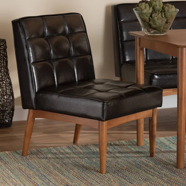 Sanford Mid-Century Modern Dining Chair - Grey