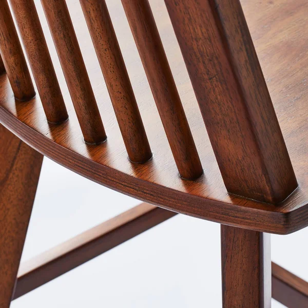 Threshold Designed w/STUDIO McGee Linden Modified Windsor Wood Counter Height Barstool Walnut - Threshold Designed with Studio M