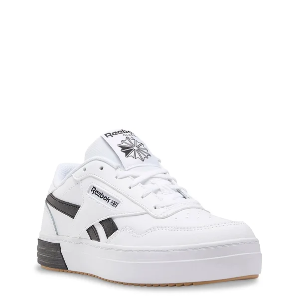 Reebok Club Memt Sneaker, Women's, White/Black, Size 6, Sneakers