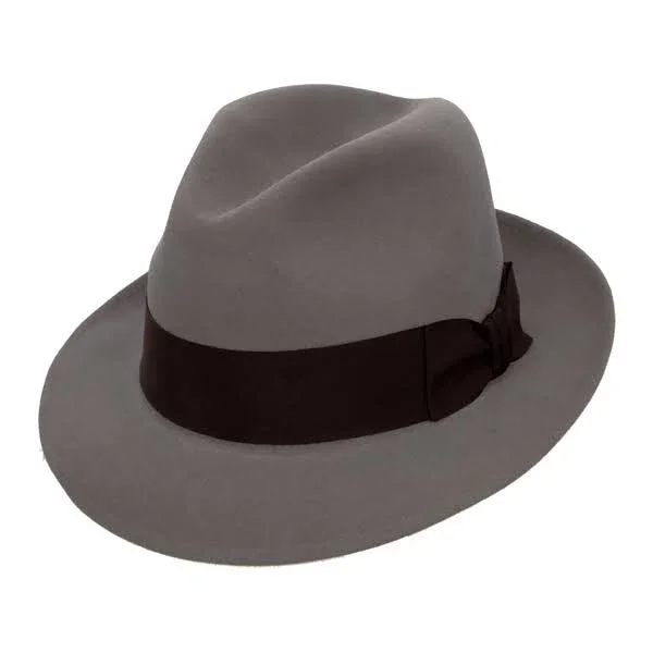 Stetson Saxon Fur Felt Fedora Hat: Size: 7 1/2 Midnight