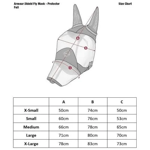 LeMieux Armour Shield Pro Fly Mask Full, Small