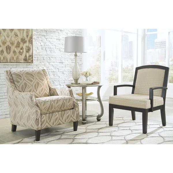 Ashley Coralayne Silver Finish Round End Table