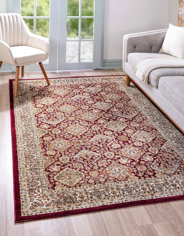 Unique Loom Voyage Red 5 ft. x 8 ft. Area Rug