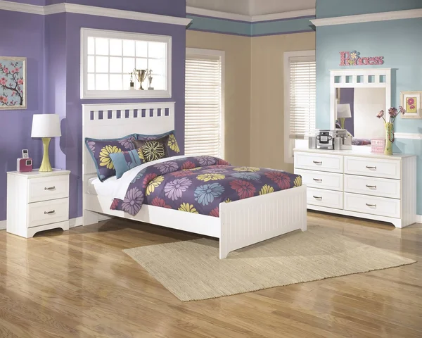 Ashley Lulu - White - Full Panel Footboard